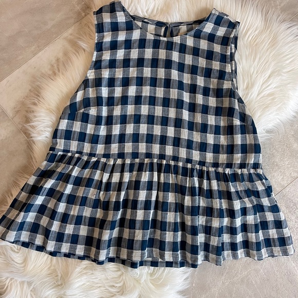 CURRENT/ELLIOT Gingham Peplum Tank - Picture 4 of 6